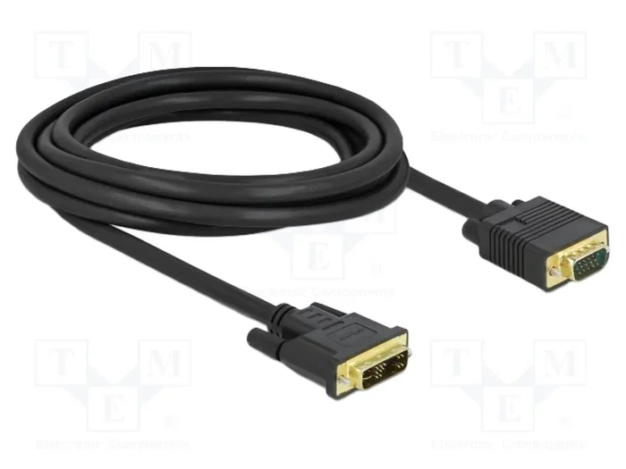 DELOCK Câble DVI-A (12+5) vers VGA, Single Link, 3m DELOCK Câble DVI-A (12+5) vers VGA, Single Link, 3m