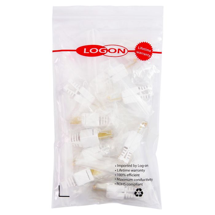 LOGON PROFESSIONAL 10 Prises RJ45 CAT5e Non Blindées à Montage sans Outil LOGON PROFESSIONAL 10 Prises RJ45 CAT5e Non Blindées à Montage sans Outil