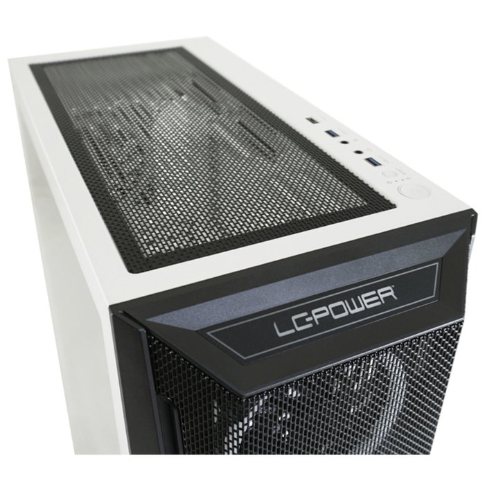 LC-Power LC-805BW-ON Holo - Boîtier Gaming Midi Tower - Blanc / Noir LC-Power LC-805BW-ON Holo - Boîtier Gaming Midi Tower - Blanc / Noir