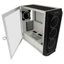 LC-Power LC-805BW-ON Holo - Boîtier Gaming Midi Tower - Blanc / Noir