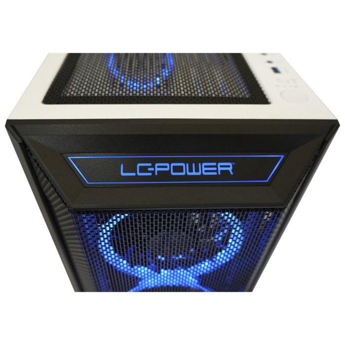 LC-Power LC-805BW-ON Holo - Boîtier Gaming Midi Tower - Blanc / Noir LC-Power LC-805BW-ON Holo - Boîtier Gaming Midi Tower - Blanc / Noir