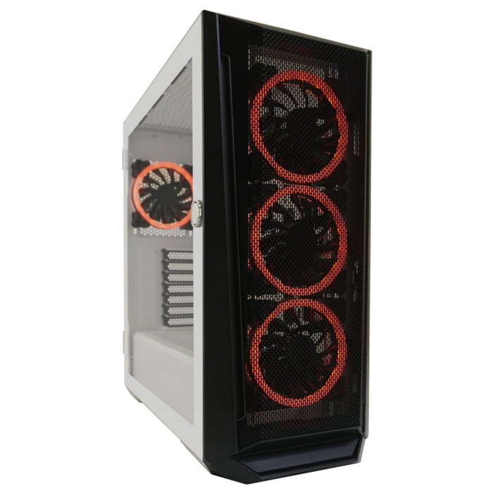 LC-Power LC-805BW-ON Holo - Boîtier Gaming Midi Tower - Blanc / Noir LC-Power LC-805BW-ON Holo - Boîtier Gaming Midi Tower - Blanc / Noir