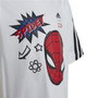 T shirt à manches courtes Enfant Adidas Marvel Spider-Man Blanc