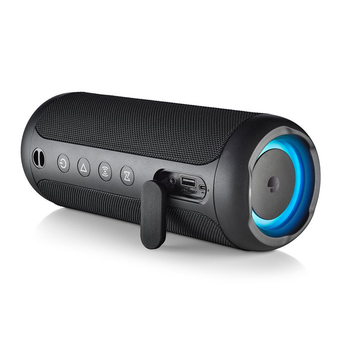 Haut-parleurs bluetooth portables NGS Roller Furia 2 Black Noir 15 W Haut-parleurs bluetooth portables NGS Roller Furia 2 Black Noir 15 W