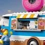 LEGO City 60452 - Food-truck à Donuts - Jouet de Construction pour Enfants à Partir de 5 Ans - Set avec Camion, Stand et Minifigurines