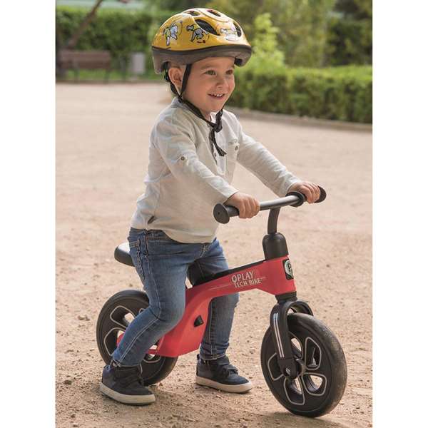 Ociotrends Tech Balance Bike, Bicyclette sans pédales, 10 pouces, Rouge, pour enfants de 18 mois à 4 ans, en polypropylène Ociotrends Tech Balance Bike, Bicyclette sans pédales, 10 pouces, Rouge, pour enfants de 18 mois à 4 ans, en polypropylène