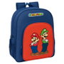 SAFTA Mochila Mamma Mia Super Mario Bros 38 cm - Sac à Dos Ergonomique et Adaptables aux Poussettes avec Poches à Bouteilles et Grande Poche Frontale