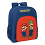 Cartable Super Mario Mamma mia Rouge Blue marine 32 x 38 x 12 cm