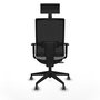 Chaise de Bureau avec Appui-tête Piqueras y Crespo 1D066G1 Gris clair