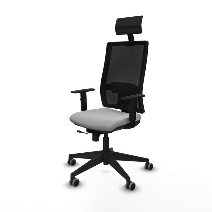 Chaise de Bureau avec Appui-tête Piqueras y Crespo 1D066G1 Gris clair