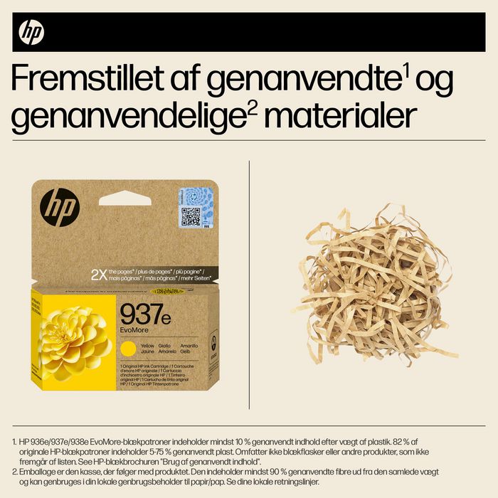HP 937e Cartouche d’encre authentique Jaune EvoMore XL