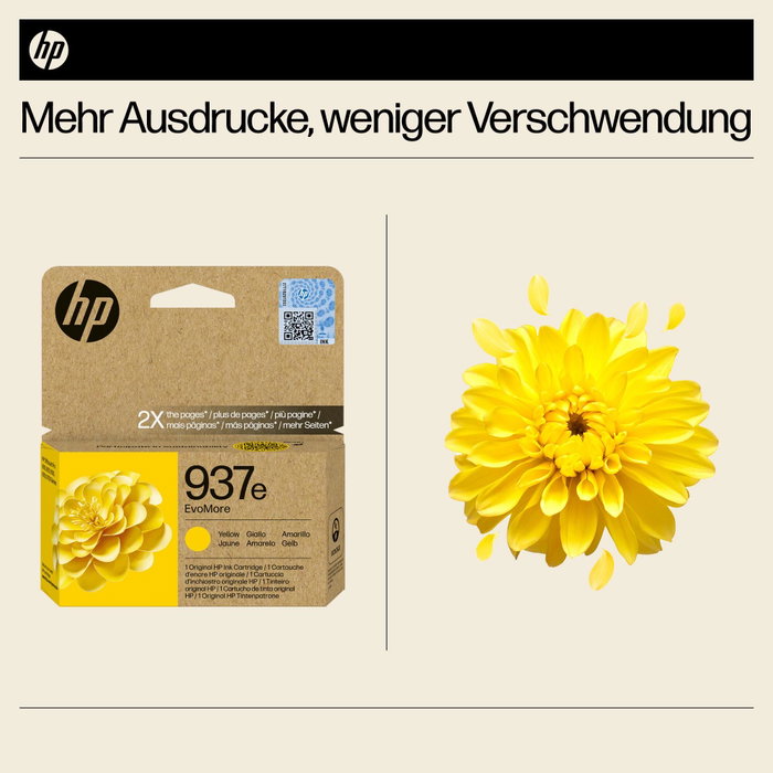 HP 937e EvoMore Cartouche d’encre Jaune XL