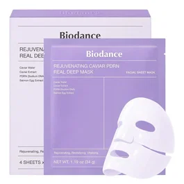 Biodance Ensemble de 4 Masques Faciaux Rajeunissants au Caviar PDRN