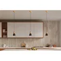 Luminaire suspendu QUBIC SOL-SL.0963 en bois et béton - Couleurs noir et bois/gris