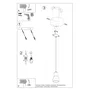 Luminaire suspendu QUBIC SOL-SL.0963 en bois et béton - Couleurs noir et bois/gris