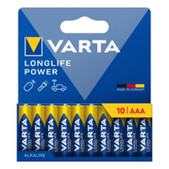 Batteries Varta longlife power 1,5 V AAA LR03 (10 Unités)