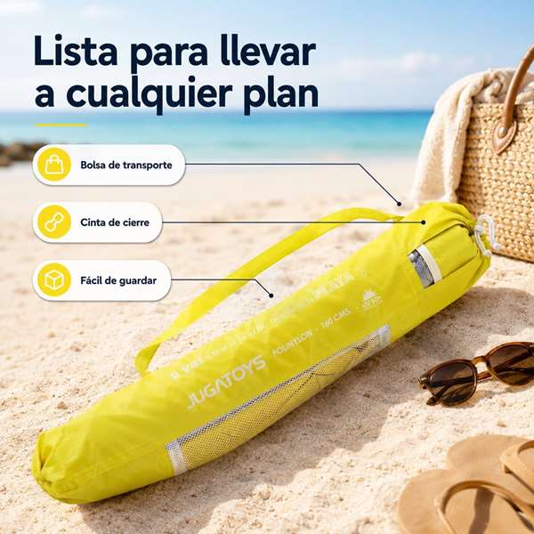 JugaToys Ombrelle Polinylon Jaune 160cm