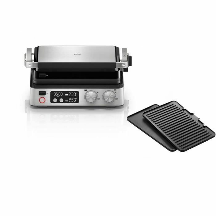 Braun Multi Grill 7 - 2000 W - Noir / Acier Braun Multi Grill 7 - 2000 W - Noir / Acier