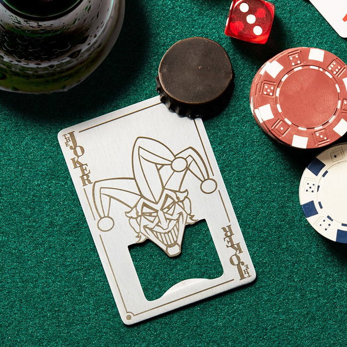 DC Comics décapsuleur Joker Playing Card 8 cm DC Comics décapsuleur Joker Playing Card 8 cm