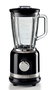 Ariete 585/02 Batidora de vaso Moderna, Batteur mélangeur avec bol en verre résistant, 4 lames en acier inoxydable, 4 vitesses et fonction Pulse, Noir