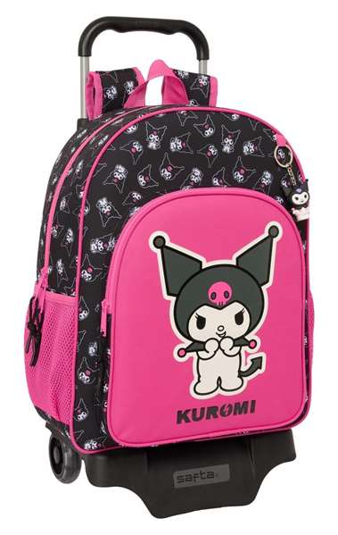 Safta Moch 180+carro 905 Kuromi 33x42x14 cm, mallette et chariot, pour enfant à partir de 3 ans