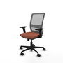 PIQUERAS Y CRESPO Chaise Haches Synchrone/Traslack Marron et Gris avec Accoudoirs 2D