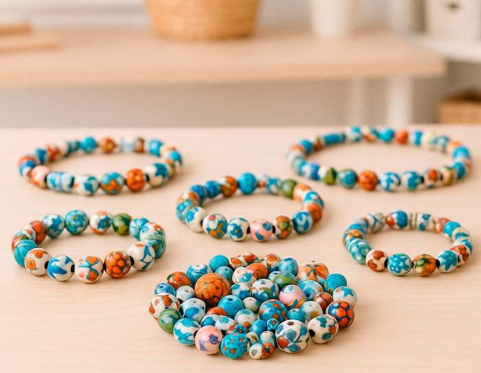 Innspiro Mélange de Perles en Céramique, 300g, 100 unités environ Innspiro Mélange de Perles en Céramique, 300g, 100 unités environ