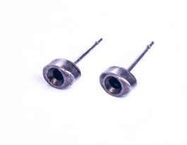 Innspiro Boucle d'oreille métallique pour incrustation ovale argent vieilli Xilion 3mm