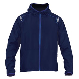 Sparco Veste Coupe-Vent S02405BM2M Taille M Bleu Légère Résistante Pluie Vent