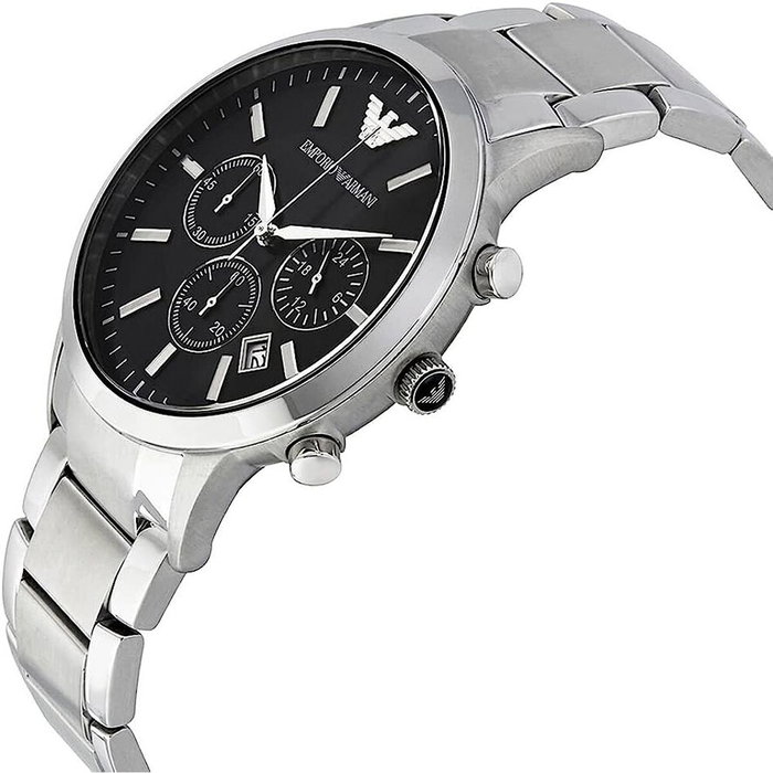 Armani AR2434 Argenté avec Cadran Noir