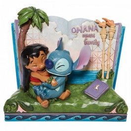 Enesco Figurine Décorative Lilo & Stitch Livre Ohana