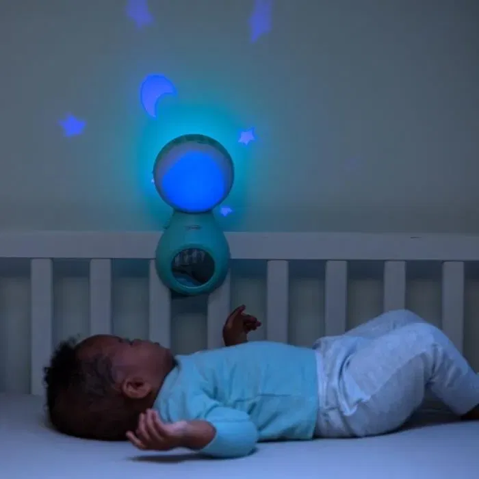 Infantino Jolis Reves Mobile Projecteur Musical 3 en 1 - Mobile, projecteur et veilleuse pour bébé avec berceuses et animaux