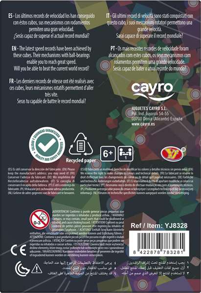 Cayro Skewb - Cube de puzzle rotatif en 3D - Recommandé à partir de 6 ans - Langues: Espagnol, Anglais, Portugais, Français, Italien, Allemand Cayro Skewb - Cube de puzzle rotatif en 3D - Recommandé à partir de 6 ans - Langues: Espagnol, Anglais, Portugais, Français, Italien, Allemand