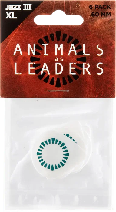 Dunlop Pack de 6 Médiators Signature Tosin Abasi Animals As Leaders Jazz III - 0,60mm