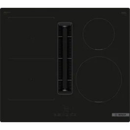 Bosch PVS611B16E Table de cuisson induction aspirante 60cm, 4 foyers, Noir