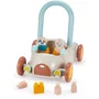 Ecoiffier - Chariot de marche éducatif 1er âge avec 16 accessoires pour l'éveil, pour enfants dès 12 mois - Jouet en bois Origine France Garantie