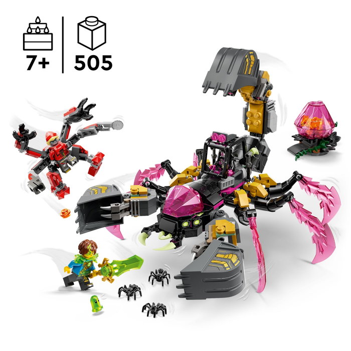 LEGO DREAMZzz 71513 La Pelleteuse Scorpion des Cauchemars - Jouet de Construction 2-en-1