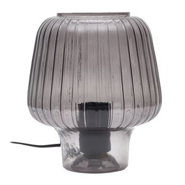 Home Deco Factory Lampe de Table en Verre Gris Collection LOUNGE