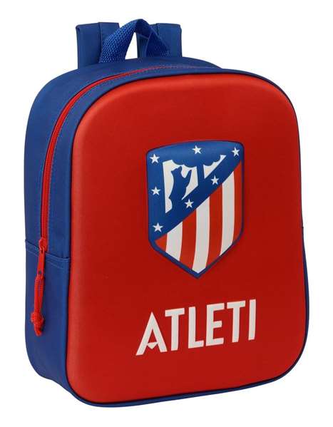 Safta - Sac à dos de maternelle 3D Atlético de Madrid 22x27x10 cm - Dès 3 ans
