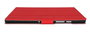 ELBE FU-006 - Housse de protection pour Samsung Galaxy Tab A7 2020 (10.4 pouces) - Polycarbonate et tissu PU résistant aux rayures - Rouge diamant