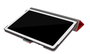 ELBE FU-006 - Housse de protection pour Samsung Galaxy Tab A7 2020 (10.4 pouces) - Polycarbonate et tissu PU résistant aux rayures - Rouge diamant
