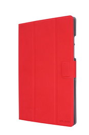ELBE FU-006 - Housse de protection pour Samsung Galaxy Tab A7 2020 (10.4 pouces) - Polycarbonate et tissu PU résistant aux rayures - Rouge diamant