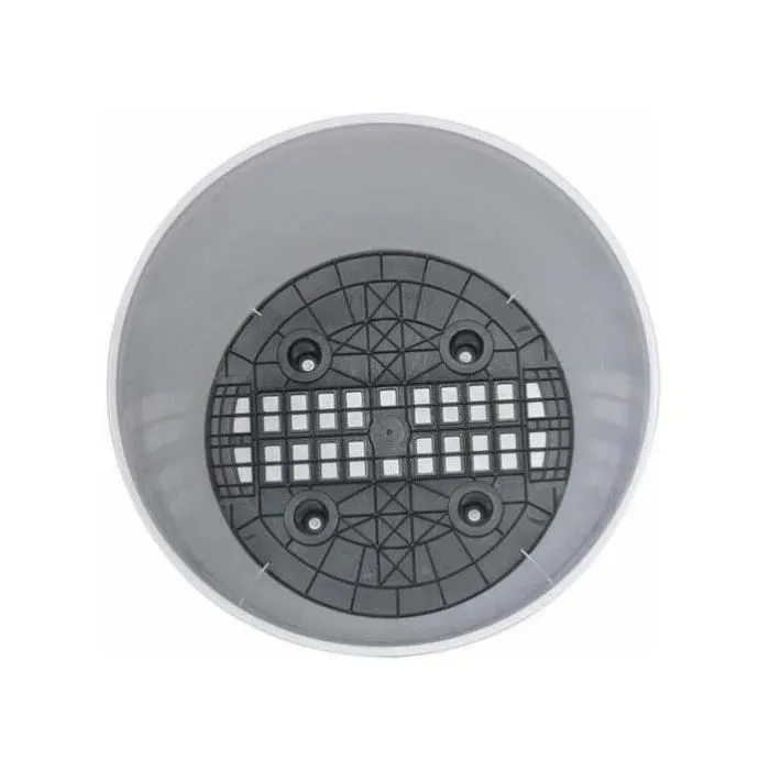 Riviera Riviera Eva New - Pot de fleurs rond en plastique - D 35 cm x H 33 cm - Capacité 24.5 L - Bleu