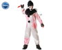 Déguisement Enfant Clown Sanglant Blanc avec Col pour Garçon 5-6 Ans - Costume Halloween Polyester