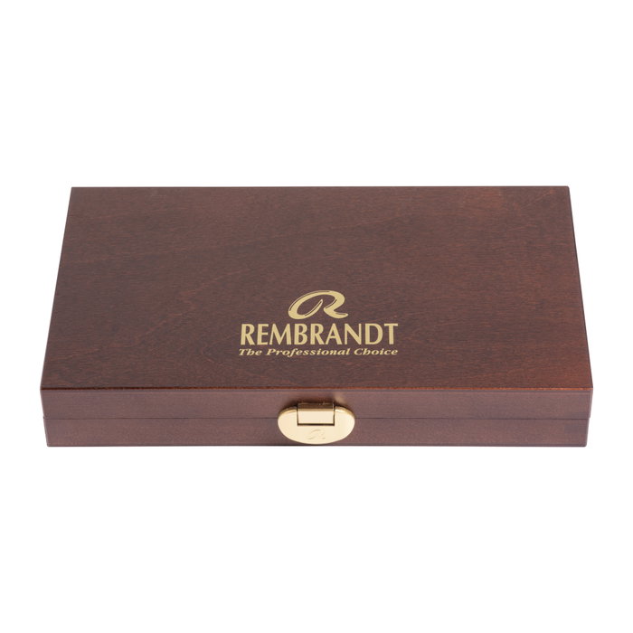Rembrandt Set d'aquarelles Traditional en coffret bois, 24 pastilles + accessoires Rembrandt Set d'aquarelles Traditional en coffret bois, 24 pastilles + accessoires