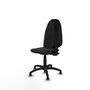 PIQUERAS Y CRESPO Chaise de bureau Algarra, tissu noir, sans accoudoirs