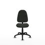 PIQUERAS Y CRESPO Chaise de bureau Algarra, tissu noir, sans accoudoirs