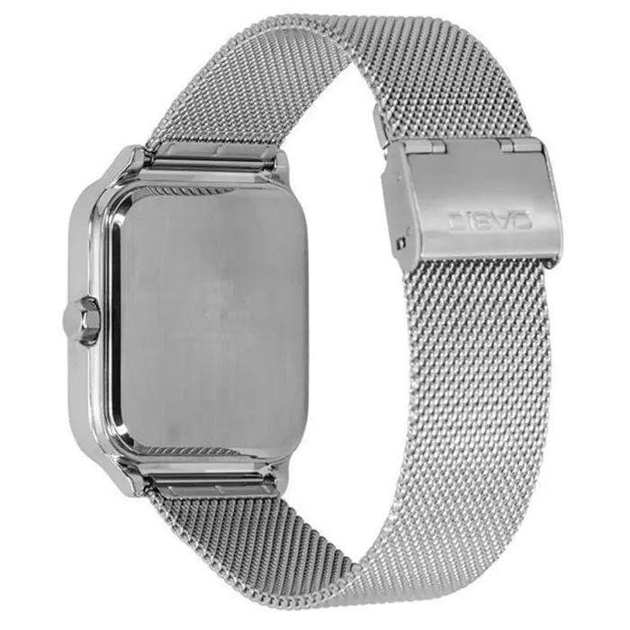 Casio MTP-M305M Montre Homme Analogique Quartz Noir - Acier, Bracelet Milanais, Phase Lunaire, Jour/Date, Étanchéité 5 Bar