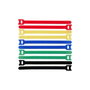 ProXtend Lot de 10 attaches à scratch 20cm x 12mm Multi