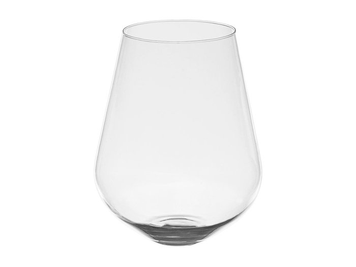 GIFTDECOR Vase en Verre Transparent Forme Verre 28cm